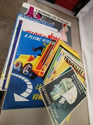 collection d affiches vintage Sécurité au travail Sncf Industrie ... alcoolisme - Photo 1/4