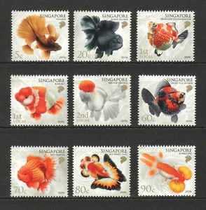 SINGAPUR 2019 GOLDFISH COMP. SATZ VON 9 BRIEFMARKEN POSTFRISCH POSTFRISCH UNGEBRAUCHT - Bild 1 von 7