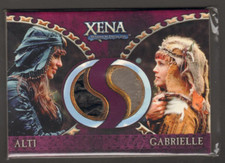 XENA DANGEROUS LIAISONS ALTI & GABRIELLE DUAL COSTUME CARD DC9 RITTENHOUSE 2007