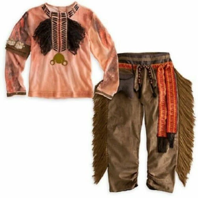 DISFRAZ DISNEY LONE RANGER TONTO 2 piezas INDIO NATIVO AMERICANO Talla 2/3 Foto 1 de 3