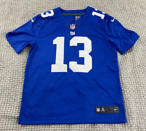Nike NFL New York Giants Odell Beckham Jr Mens Jersey Large Blue Dri Fit