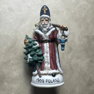 Holiday Time Collectables 1909 Poland Old World Santa Porcelain Figurine Santa - Picture 1 of 4