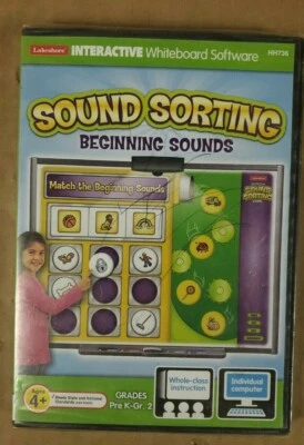 Lakeshore Interactive Whiteboard CD ROM HH736 Sound Sorting Beginning Sounds NEW - Image 1 of 4