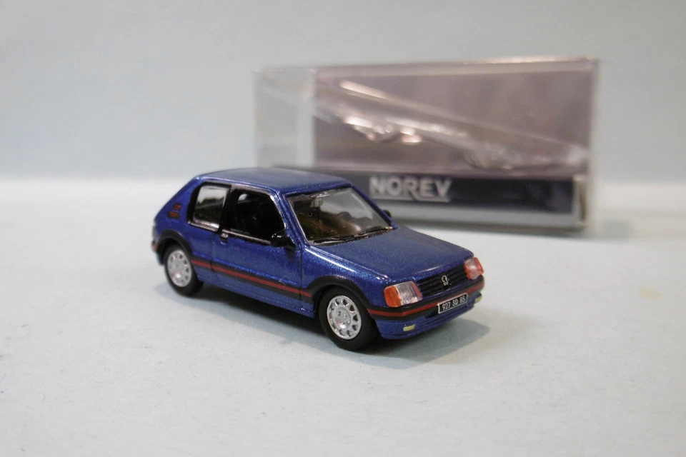 Norev - PEUGEOT 205 GTI 1990 bleu Miami réf. 471729 Neuf NBO HO 1/87 - Photo 1/2