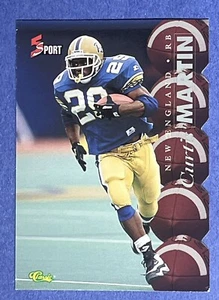 Fútbol Clásico 1995 Novato Curtis Martin #79 New England Patriots Troquelado Excelente - Imagen 1 de 2