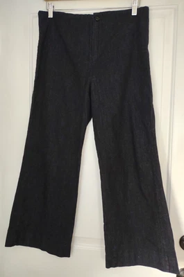 Prairie Underground XL  dark denim stretch jeans high waist wide leg 32x26 - Image 1 of 4