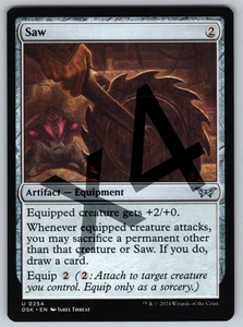 x4 Saw U Duskmourn: House of Horror 254 NM Artifact — Equipment Normal - Picture 1 of 2