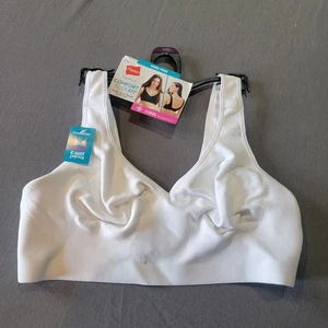 Hanes Women's Smooth Comfort Wire Free Bra 2XL Plus 2XL+ MHW796 NEW - Picture 1 of 6