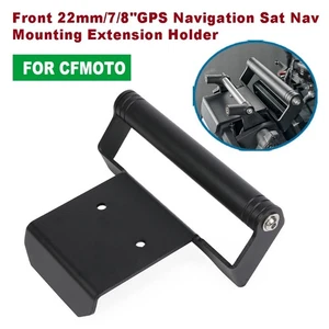 For CFMOTO 450MT Front 22mm/7/8"GPS Navigation Sat Nav Mounting Extension Holder - Picture 1 of 24