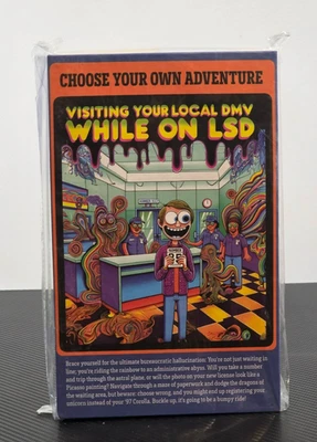 Visiting Your Local DMV While on LSD - Decorative Fake Book Secret Stash Box - Image 1 of 4