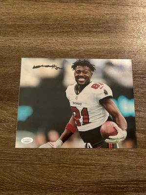 Antonio Brown Signed Tampa Bay Buccaneers Autographed 8x10 Photo JSA COA - Image 1 of 3