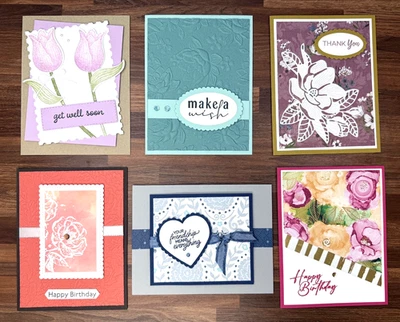 Stampin Up Card Kits - All Occasions Greeting Cards Lot of 6 Kits 24 cards +Env - Image 1 of 4