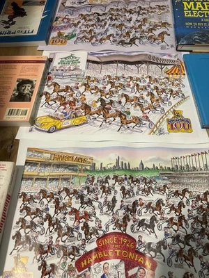 arnés carreras Hambletonian 100 aniversario 3 carteles Foto 1 de 4