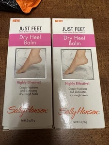 Sally Hansen Just Feet Bálsamo Tacón Seco Juego De 2 Nuevas Botellas 3oz Manteca De Karité - Imagen 1 de 3