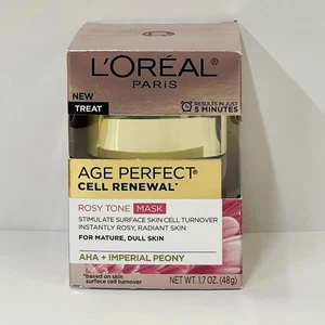 Máscara facial L'Oreal Paris Age Perfect Cell Renewal tono rosado 1,7 oz envío gratuito - Imagen 1 de 4