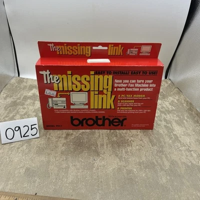 Vintage Brother Missing Link Model PCI-1 Modem Scanner Printer Software 1994 - Image 1 of 4
