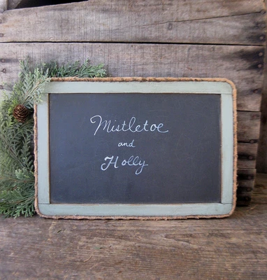 LG Antique School Slate Chalk Board Light Green Milk Paint - Image 1 of 4