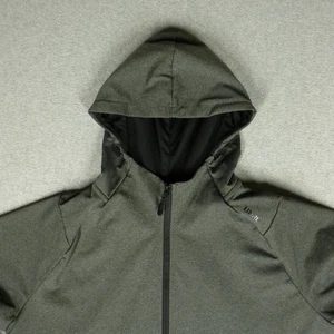 UNRL Hoodie Mens 2XL Gray Impact Full Zip Sweatshirt Split Pocket Brushed Fleece - Picture 1 of 10