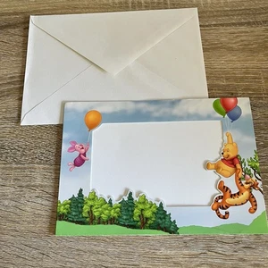 Winnie The Pooh Birthday / Party Photo Greeting Card Hallmark 4 Available New - Picture 1 of 6