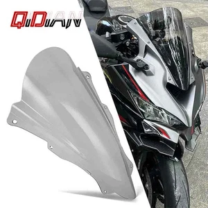 Motorcycle Double Bubble Windshield Windscreen For Ninja ZX4R ZX4RR 2023-2025 - Picture 1 of 11