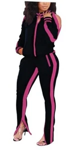 TOPONSKY Women Casual 2 Piece Outfit Long Pant Set Sweatsuits Tracksuits - Picture 1 of 8