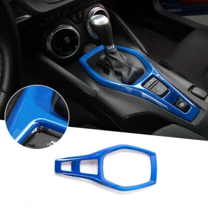 Cubiertas decorativas del panel de la palanca de cambios central para Chevrolet Camaro 2017+ azul - Imagen 1 de 7