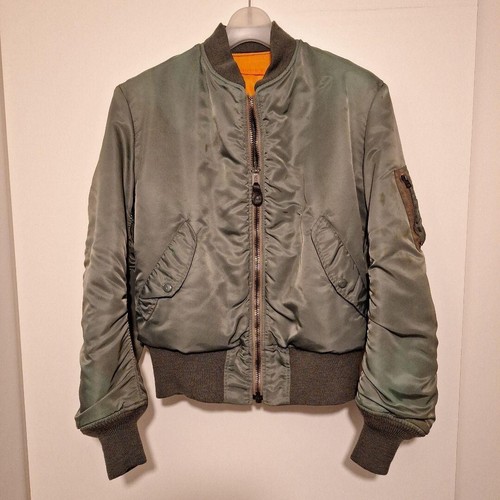 ALEXANDER MCQUEEN The REAL McCOY'S REAL McQUEEN MA 1 Giacca da Volo Uomo Taglia M Cachi