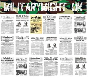 1 32 / 1 35 SCALE NEWSPAPERS WW1 GERMAN DIORAMA MODEL DECALS - Picture 1 of 1