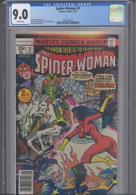 Spider-Woman #2 CGC 9.0 1978 Marvel Comics 1st Black Knight since Golden-Age - Image 1 of 4