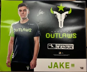 Jake Autographed Houston Outlaws 20x24 Overwatch Photo - FANATICS Authentic - Picture 1 of 2