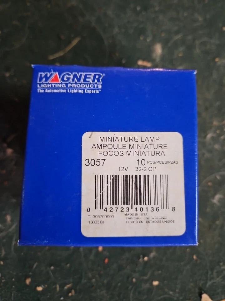 NEW Wagner 3057 Miniature Light Bulb 12V (10) - Image 1 of 4