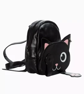 BANNED Apparel Black Backpack Of Tricks Cat Magnetic Paws Cute Cat Bag Kitty - Picture 1 of 5
