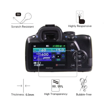 LCD Screen Protector Tempered Glass Guard For Pentax K-30 K30 K50 - Image 1 of 2