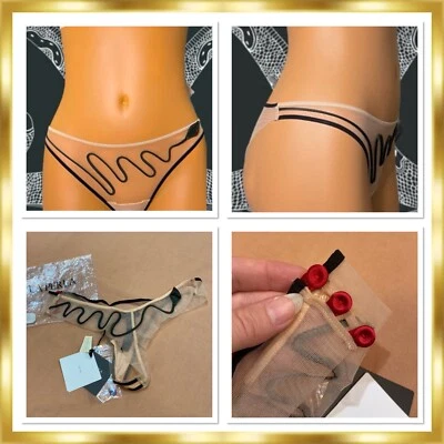 La Perla змея Swarovski глаза кристалл змея сетки трусики стринги (M) новый с Ярлыками $250 - Изображение 1 из 2