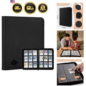 Card Binder with 432 Pockets Trading Card Collection Organizer Black - Picture 1 of 10