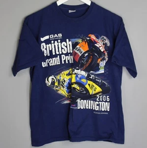 VINTAGE MOTO BRITISH GRAND PRIX T SHIRT GAS NASCAR GRAND PRIX DONINGTON 2006 - Picture 1 of 4