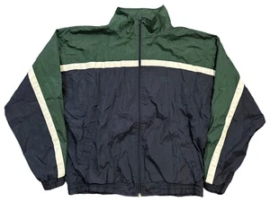 Olympics Team USA Track Jacket Windbreaker Green Blue Colorblock Size Large Vtg - Picture 1 of 9
