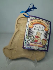 Bolso marrón de los años 80 molde artístico galletas RAGGEDY ANDY niño trapo muñeca ""Receta"" libro - Imagen 1 de 6