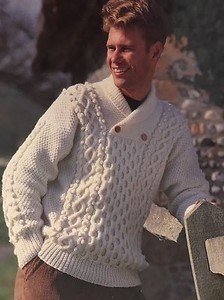 Men Aran Sweaters Patterns for sale | eBay
