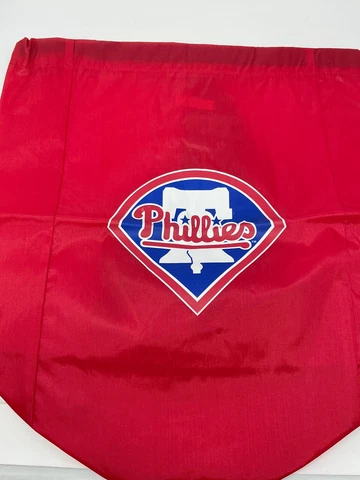 Vintage 90s Philadelphia Phillies Bag w/Shoulder Straps MLB Large Red Cover