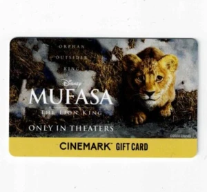 CINEMARK Gift Card Mufasa - The Lion King - Disney - 2024 -Collectible -NO Value - Picture 1 of 2