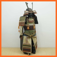 SAMURAI ARMOR Japanese yoroi Doumaru Black Body Modern life-size w/Yoroi Box