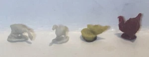 Animal Figures Lot Of 4 Model Train Accessories Background - Picture 1 of 4