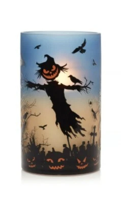 Держатель для большой банки с ураганом Yankee Candle HALLOWEEN 2023 SCARECROW Trick Or Treat - Изображение 1 из 2