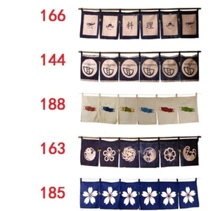 5/6 Panel japanischer Vintage-Stil Noren Vorhang Tür Wandteppich Drapieren Sushi Küche - Bild 1 von 9