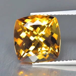 Cuscino 4,26 carati, look grande scintille elidor naturale berillo giallo dorato _Brasile - Foto 1 di 1