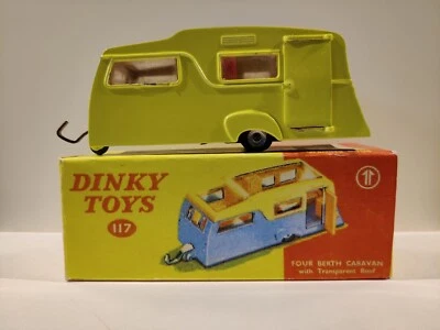 caravan dinky toys 117 roulotte yellow - Immagine 1 di 4