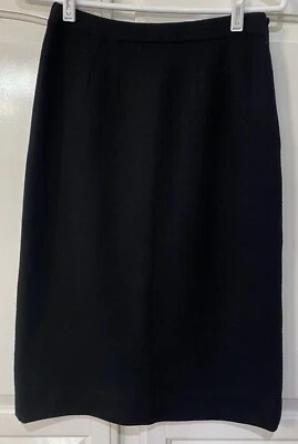 Vintage Penney’s INTERNATIONAL 100% Wool Black Skirt Made in Italy Women’s 14 - Image 1 of 4