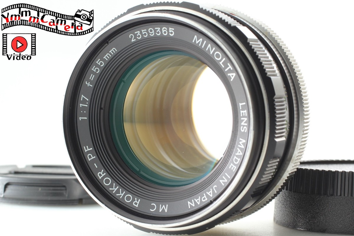 Minolta Rokkor PF 55mm Focal Camera Lenses f/1.7 Maximum Minolta Rokkor PF 55mm Focal Camera Lenses f/1.7 Maximum