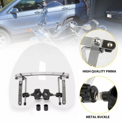 Parabrisas grande 19"x17" para Kawasaki Vulcan VN 500 750 800 900 1500 1600 1700 K Foto 1 de 4